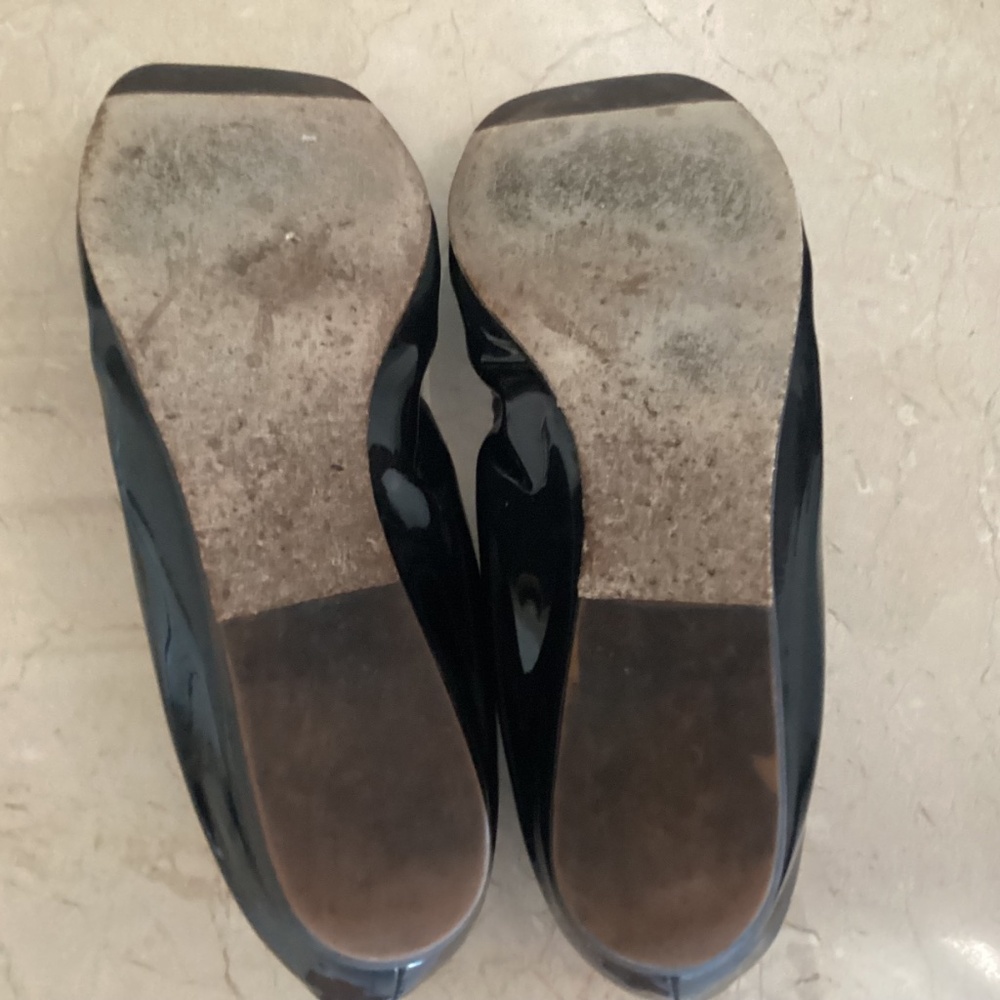 Lanvin Black Patent Leather Ballet Flats 40 - Picture 4 of 6